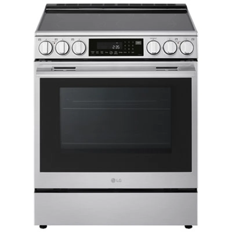 LG 30" 6.3 Cu. Ft. True Convection 5-Element Slide-In Electric Air Fry Range (LSEL6337XE) - Stainless Steel