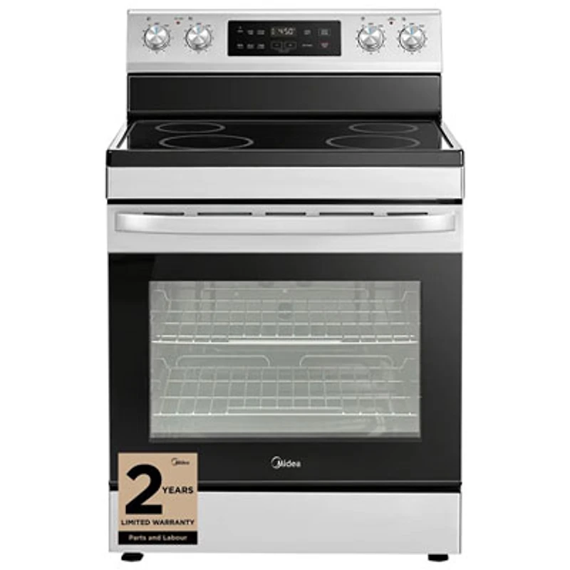 Midea 30" 6.3 Cu. Ft. Freestanding Electric Range (MER30B14ASTC) - Stainless Steel