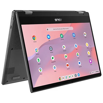 ASUS CM14 Flip 14" Touchscreen Chromebook - Gravity Grey (MediaTek Kompanio 520/8GB RAM/128GB SSD/ChromeOS)