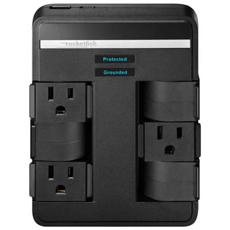Rocketfish 6-Outlet/2-USB Surge Protector - Only at Best Buy