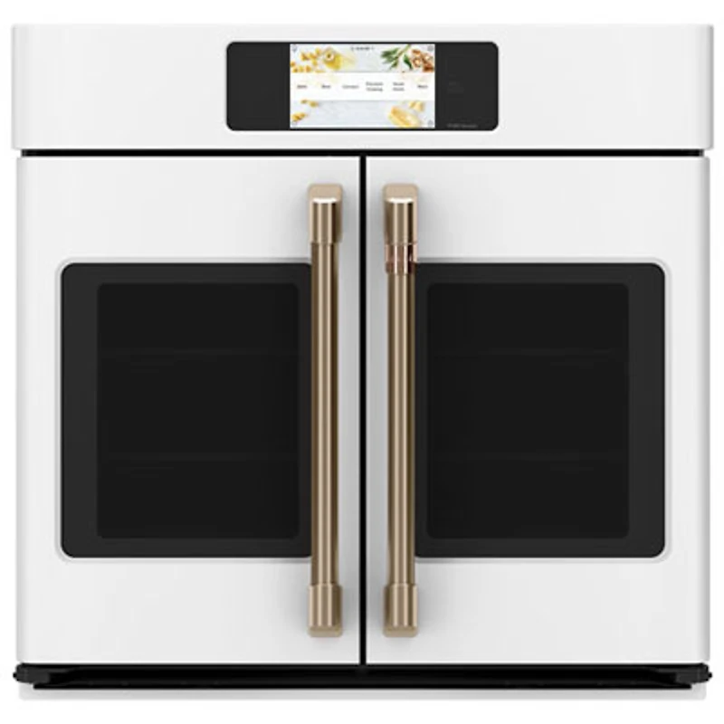 Open Box - Café 30" 5 Cu. Ft. True Convection Electric Wall Oven (CTS90FP4NW2) - Matte White - Perfect Condition