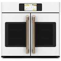 Open Box - Café 30" 5 Cu. Ft. True Convection Electric Wall Oven (CTS90FP4NW2) - Matte White - Perfect Condition