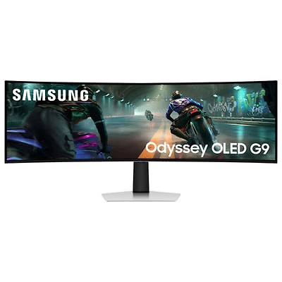 Open Box - Samsung Samsung Odyssey G9 49" WQHD 144Hz Curved OLED G-Sync FreeSync Gaming Monitor (LS49DG912SNXZA)
