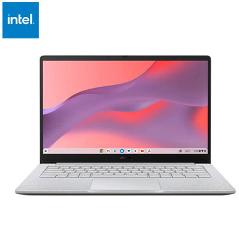 Open Box - ASUS CX14 14" Chromebook - Pure Grey (Intel Celeron N4500/4GB RAM/64GB eMMC/ChromeOS)