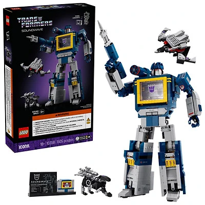 LEGO Icons: Transformers Soundwave - 1505 Pieces (10358)