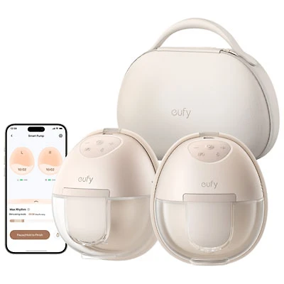 eufy S1 Pro Wearable Double Electric Breast Pump with Charging Case