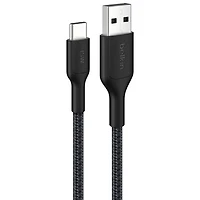 Belkin BoostCharge Pro 3m (10 ft.) Braided USB-A/USB-C Cable - Black