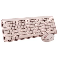Logitech MK250 Wireless Keyboard & Mouse Combo - Rose - English