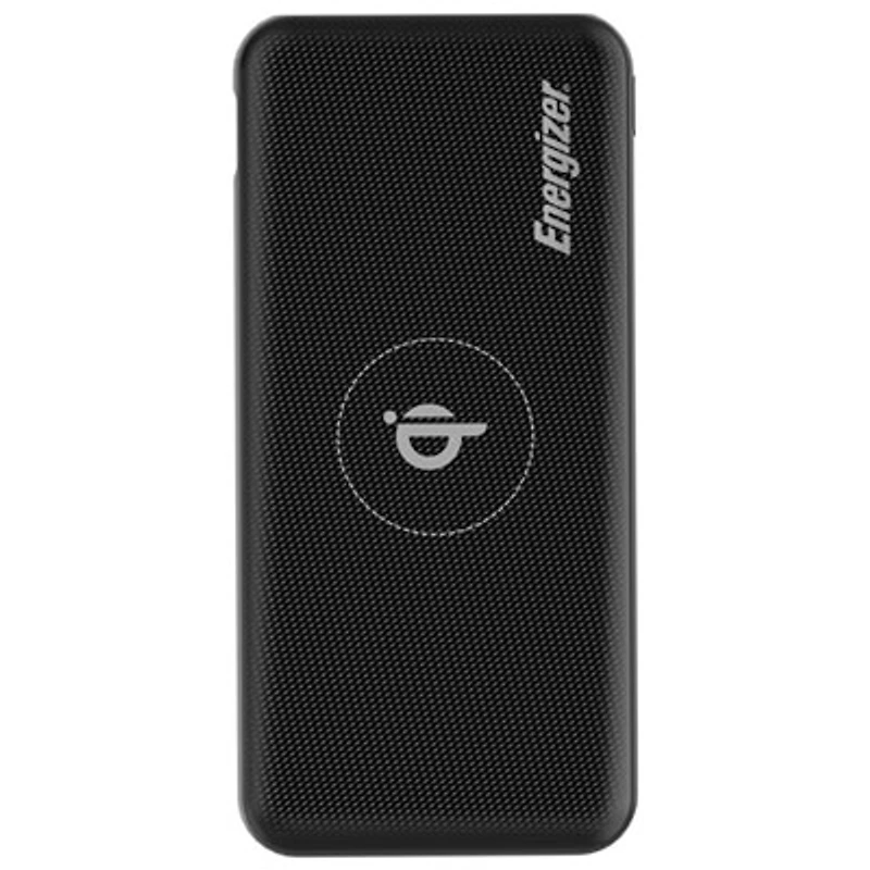 Energizer Ultimate 10000 mAh USB-C/USB-A Qi Wireless Power Bank - Black