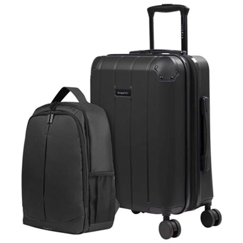 Bugatti New York 21.5" Hard Side Expandable Carry-On Luggage & Backpack