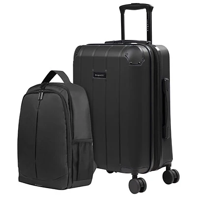 Bugatti New York 21.5" Hard Side Expandable Carry-On Luggage & Backpack