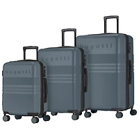 Bugatti Luxor 3-Piece Hard Side Expandable Luggage Set - Blue - Only at Best Buy