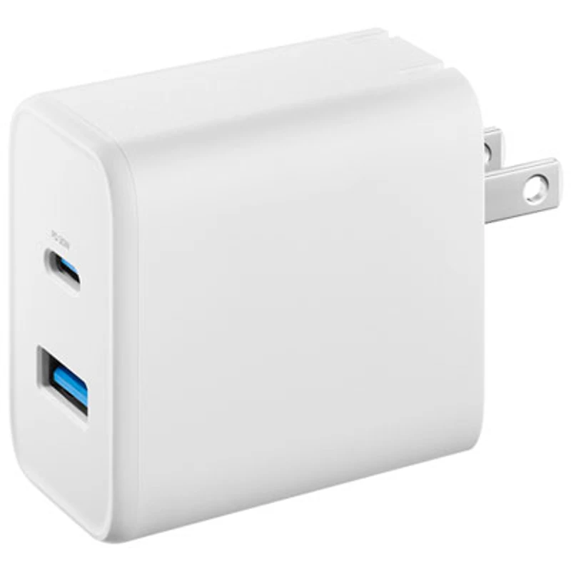 Insignia 32W USB-A/USB-C Foldable Wall Charger (NS-WALL32W1C1AW-C) - White