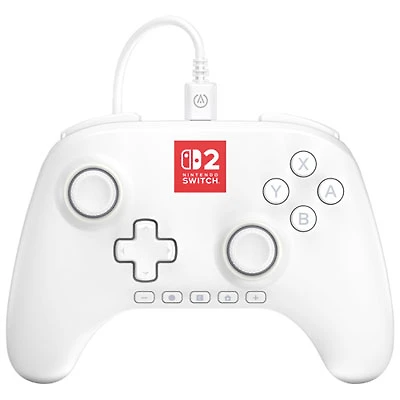 PowerA Advantage Lumectra Wired Controller for Switch 2 - White