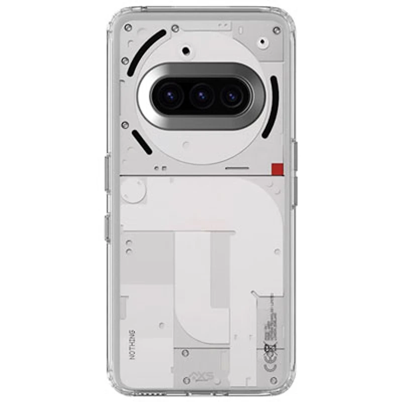 AXS Ultra Clear Gel Fitted Soft Shell Case with Glass Screen Protector for Nothing Phone (3a) - Clear