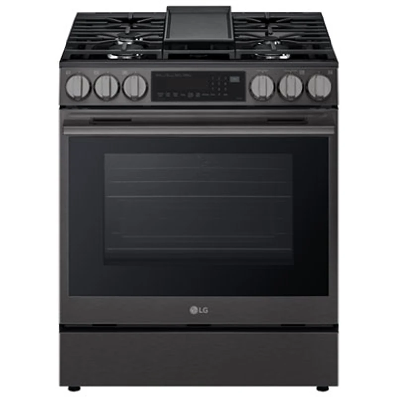 LG 30" 6.3 Cu. Ft. True Convection 5-Burner Slide-In Gas Range (LSGL6335Z) - Black Stainless Steel