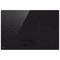 LG ThinQ 30" 4-Element Electric Cooktop (CBEW3013BE) - Black Ceramic
