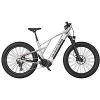 Vanpowers Grand Teton Ultra Step-Through Fat-Tire Electric City Bike (500W Motor/149km Range/32km/h Top Speed)-Silver
