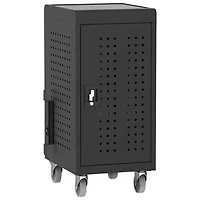 Luxor USB-C Secure Charging Cart for Laptops & Chromebooks & iPads (CHMC001) - 24 Devices - Black