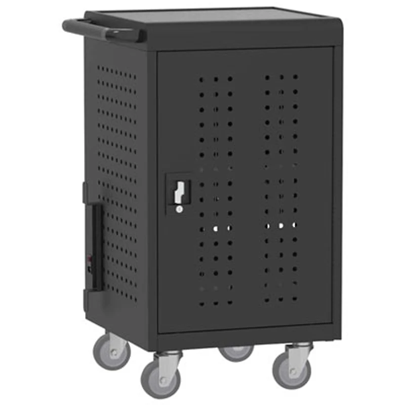 Luxor USB-C Secure Charging Cart for Laptops & Chromebooks & iPads (CHMC002) - 30 Devices - Black