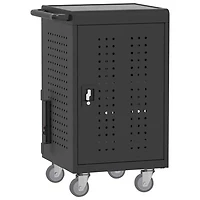 Luxor USB-C Secure Charging Cart for Laptops & Chromebooks & iPads (CHMC002) - 30 Devices - Black