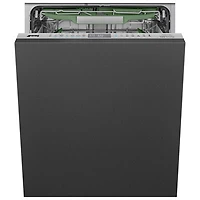 Smeg 24" 38dB Built-In Dishwasher with Stainless Steel Tub & Third Rack (DW8630) - Panel Ready