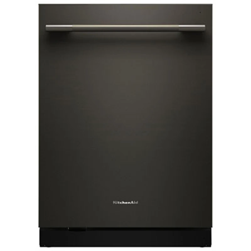 KitchenAid 24" 44dB Built-In Dishwasher w/ Stainless Steel Tub & Third Rack (KDTS624SBE) - Black Ore