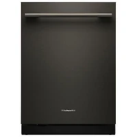 KitchenAid 24" 44dB Built-In Dishwasher w/ Stainless Steel Tub & Third Rack (KDTS724SBE) - Black Ore