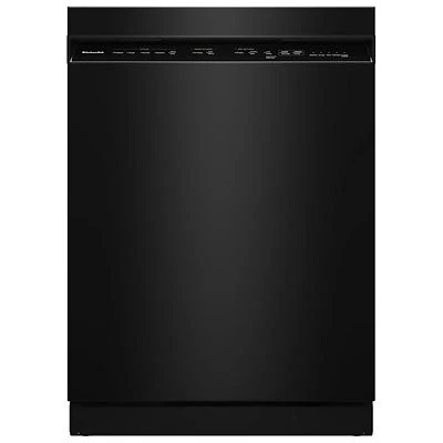 KitchenAid 24" 47dB Built-In Dishwasher w/ Stainless Steel Tub & Third Rack (KDFS224SBL) - Black