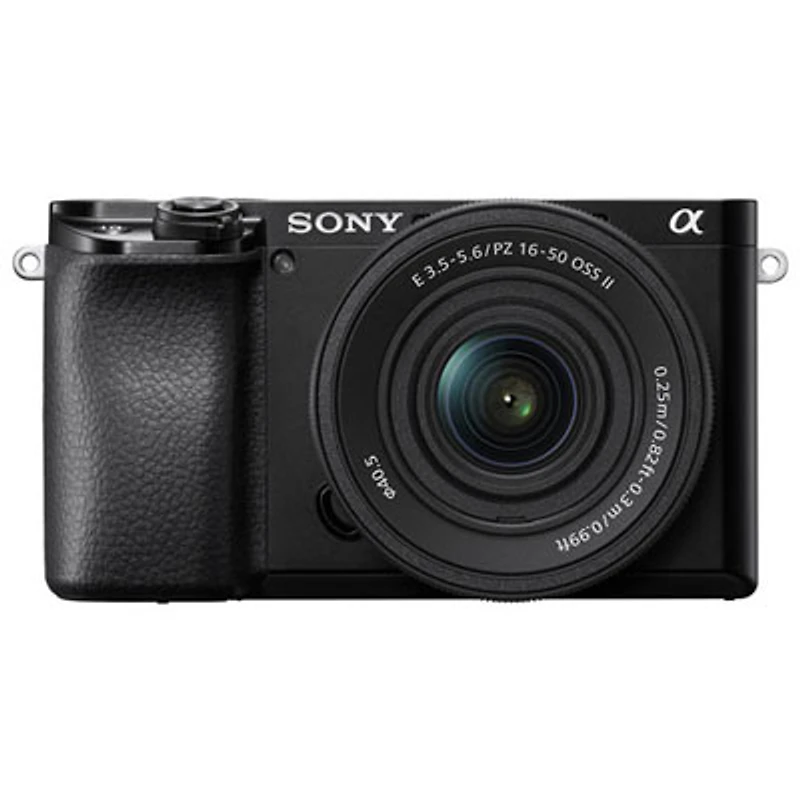 Open Box - Sony Alpha 6100 APS-C Mirrorless Camera with 16-50mm Lens Kit - Black
