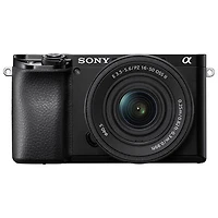 Open Box - Sony Alpha 6100 APS-C Mirrorless Camera with 16-50mm Lens Kit - Black