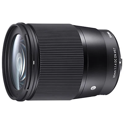 Sigma 16mm f/1.4 DC DN Contemporary Lens for Canon RFS-Mount