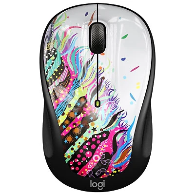 Logitech M325s 1000 DPI Wireless Optical Mouse - Celebration Black
