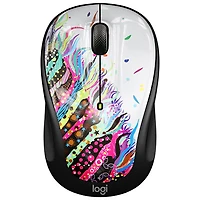 Logitech M325s 1000 DPI Wireless Optical Mouse - Celebration Black