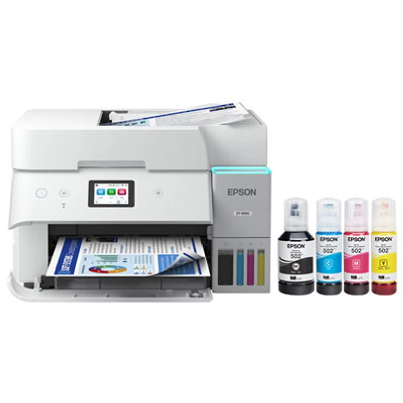 Epson EcoTank ET-4950 Wireless All-In-One Supertank Inkjet Printer - White