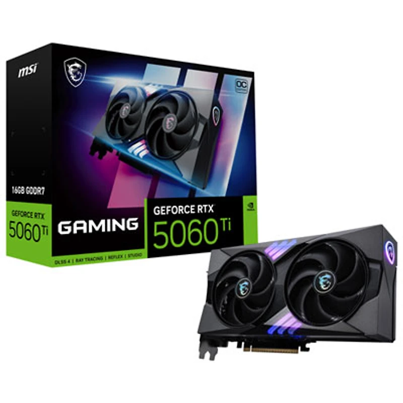 MSI GeForce RTX 5060 Ti Gaming Trio OC 16GB GDDR7 Video Card