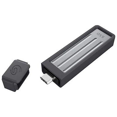 Seagate Ultra Compact 1TB USB-C External Solid State Drive (STMX1000400) - Dark Grey