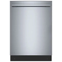 Bosch 300 Series 24" 46dB Built-In Dishwasher with Stainless Steel Tub & Third Rack (SHX53DM5N) - Stainless