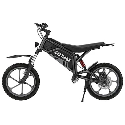 Gotrax Fitz Electric Dirt Bike (350W Motor/25km Battery Range/25km/h Top Speed) - Black