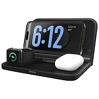 iHome iWW7 Alarm Clock with Wireless Charging & Storage Tray