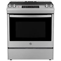 Open Box - GE 30" 5.3 Cu. Ft. Fan Convection Slide-In Electric Air Fry Range - Stainless Steel - Scratch & Dent
