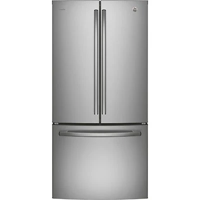 Open Box - GE 33" 25 Cu. Ft. French Door Refrigerator with Water & Ice Dispenser - SS - Perfect Condition