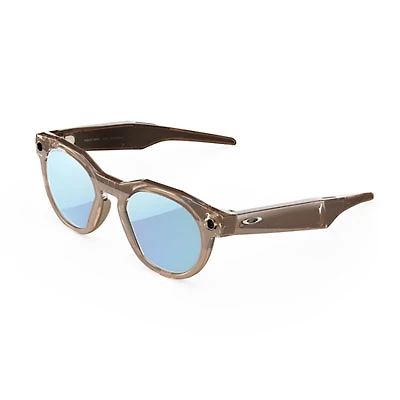 Oakley Meta HSTN Smart Glasses with AI, Photo, Video, Audio & Voice Assistant - Brown Smoke/Prizm Deep Water Polarized