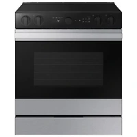 Open Box - Samsung 30" 6.3 Cu. Ft. True Convection 5-Element Slide-In Electric Range - SS - Scratch & Dent
