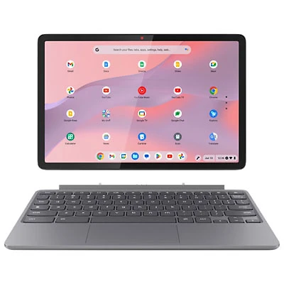 Open Box - Lenovo Duet 11" Detachable Notebook w/Keyboard & Stylus -Grey (MediaTek Kompanio 838/128GB eMMC/8GB RAM)