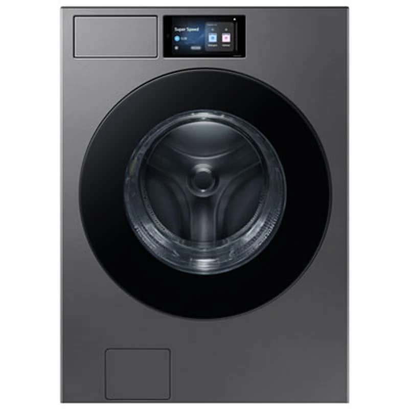 Samsung 6.1 Cu. Ft. High Efficiency Front Load Steam Washer (WF90F53ADSA5) - Dark Steel