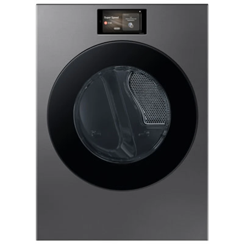 Samsung 7.6 Cu. Ft. Electric Steam Dryer (SAMS DV90F53AESAC) - Dark Steel
