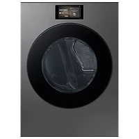 Samsung 7.6 Cu. Ft. Electric Steam Dryer (SAMS DV90F53AESAC) - Dark Steel