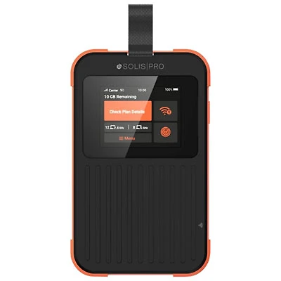 Simo Solis Pro 5G Mobile Wi-Fi Hotspot/Power Bank - Orange/Black