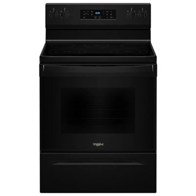 Whirlpool 30" 5.3 Cu. Ft. 5-Element Freestanding Electric Range (YWFES3330RB) - Black